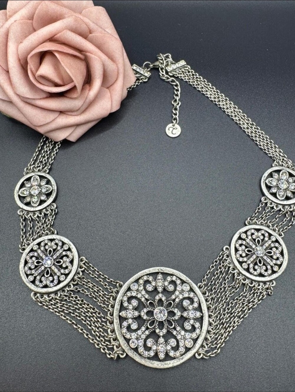 Touchstone Crystal by Swarovski Angelique Collar Necklace